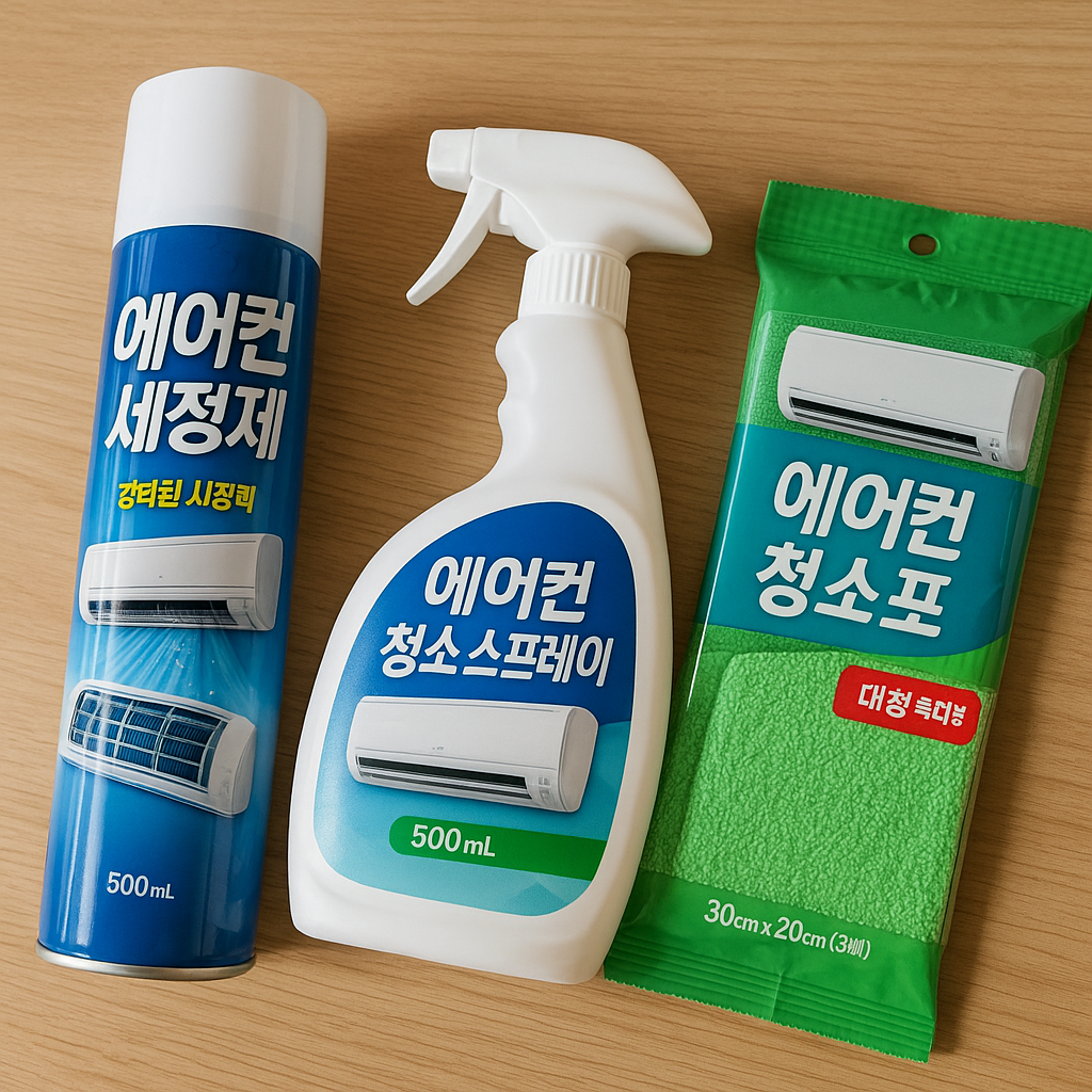 에어컨 청소 준비물과 세제는 어떻게 고르나요?